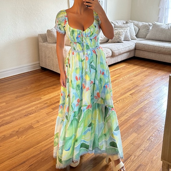 Gorgeous Charo Ruiz Ibiza Aryana Barbary-print midi Long Dress😍 - Picture 13 of 16